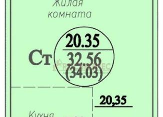 Продаю квартиру студию, 34 м2, Новосибирская область, улица В. Высоцкого, 144/2