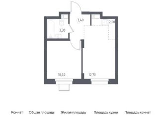 Продам 1-ком. квартиру, 31.8 м2, Московская область, жилой комплекс Люберцы 2020, к70