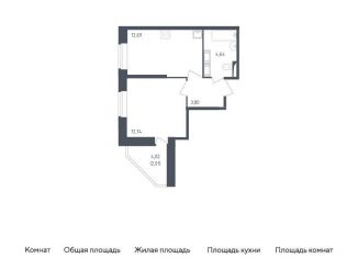 Продажа 1-ком. квартиры, 35.9 м2, Санкт-Петербург, муниципальный округ Рыбацкое, жилой комплекс Живи в Рыбацком, 4