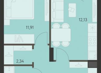 Продаю 1-ком. квартиру, 39.6 м2, Екатеринбург, метро Чкаловская, улица Вильгельма де Геннина, 23