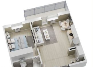 Продам 1-ком. квартиру, 45.3 м2, посёлок Западный, Олимпийская улица, 8