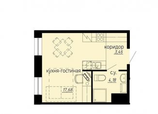 Продам квартиру студию, 25.3 м2, Санкт-Петербург, метро Академическая