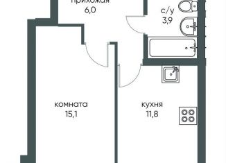 Продается 1-ком. квартира, 39.9 м2, Новосибирск, улица Коминтерна, 1с