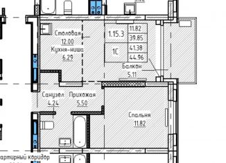 Продам 1-комнатную квартиру, 45 м2, Тюмень, Калининский округ