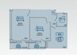 Продаю двухкомнатную квартиру, 69.5 м2, Волгоград, Советский район