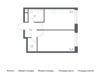 1-ком. квартира на продажу, 36.9 м2, Москва, 3-я Хорошёвская улица, 17А, ЖК Вереск