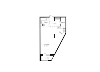 Продается 1-ком. квартира, 60.4 м2, поселок дачного хозяйства Жуковка, коттеджный посёлок Жуковка-1, 53, ЖК Точка Отсчёта