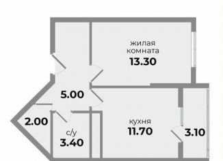 Продаю 1-ком. квартиру, 37.7 м2, Михайловск, Прекрасная улица, 17