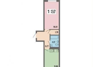 Продаю однокомнатную квартиру, 41.9 м2, Воронеж, Советский район, Острогожская улица, 164