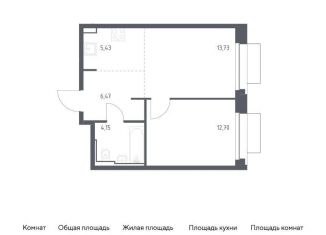 Продается однокомнатная квартира, 42.5 м2, Москва, жилой комплекс Квартал Герцена, к1, метро Зябликово