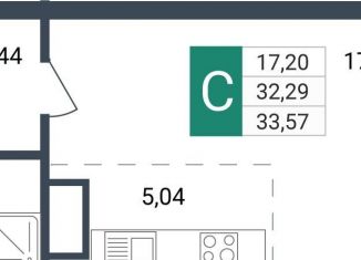 Продаю квартиру студию, 33.6 м2, Чита