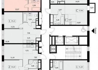 Продажа 2-комнатной квартиры, 59.6 м2, Москва, 3-я Гражданская улица, 21, район Богородское