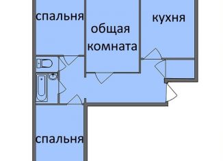 Продаю 3-ком. квартиру, 65 м2, Челябинская область, улица Культуры, 55