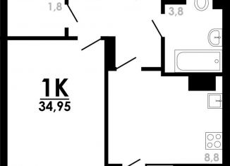 Продается 1-комнатная квартира, 35 м2, Нижний Новгород