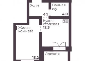 Продается 1-ком. квартира, 33.6 м2, Челябинская область