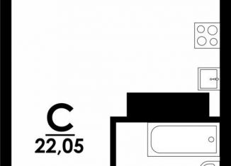 Продаю квартиру студию, 22.1 м2, Нижний Новгород, метро Парк Культуры, Коломенская улица, 8к4