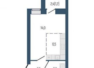 Продаю 1-комнатную квартиру, 28.8 м2, Свердловская область