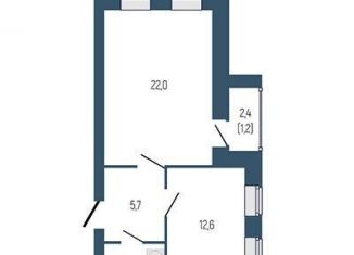 Продаю 1-ком. квартиру, 45.3 м2, Свердловская область