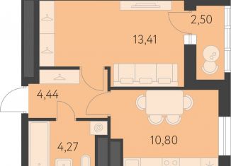 Продам 1-комнатную квартиру, 34.2 м2, Свердловская область