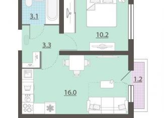 1-ком. квартира на продажу, 33 м2, Свердловская область