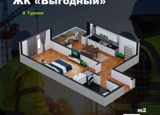 Продажа 1-комнатной квартиры, 50 м2, Махачкала, Маковая улица, Ленинский район