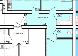 Продам 2-ком. квартиру, 65 м2, Тамбов, Октябрьский район, улица имени Павла Строганова, 7