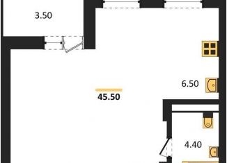 Продается квартира студия, 45.5 м2, Воронеж, Железнодорожный район