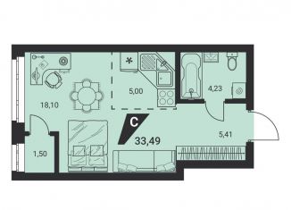 Продается квартира студия, 33.5 м2, Екатеринбург, метро Ботаническая, Монтёрская улица, 8