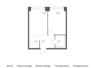 Продаю однокомнатную квартиру, 41 м2, Москва, метро Минская, жилой комплекс Нова, к1