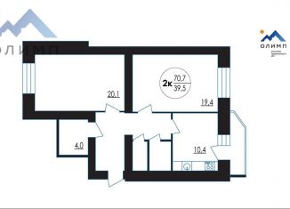 Продам 2-комнатную квартиру, 70.7 м2, Вологда, улица Гагарина, 80Ак4