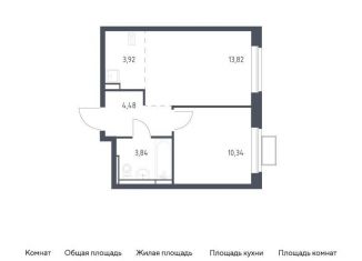 Продам 1-ком. квартиру, 36.4 м2, Московская область, жилой комплекс Новое Видное, 17