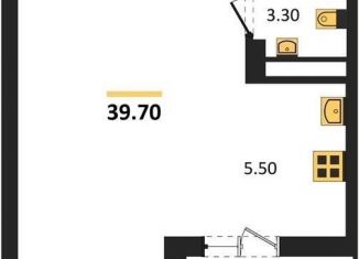 Продам квартиру студию, 39.7 м2, Воронеж, Железнодорожный район