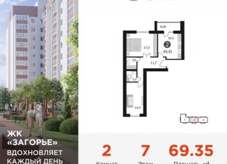 Продам 2-комнатную квартиру, 69.4 м2, Смоленск