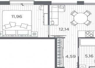 Продается 1-ком. квартира, 33.9 м2, Санкт-Петербург, Московский район