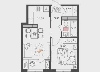 Продается 2-комнатная квартира, 36.8 м2, Ульяновск, Засвияжский район