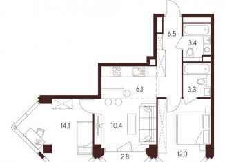 Продажа 3-ком. квартиры, 56.1 м2, Москва, станция Зорге