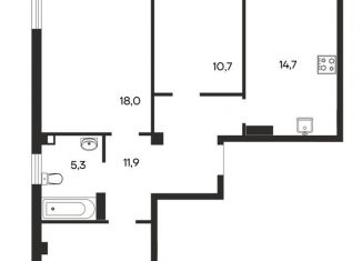 Продам 3-ком. квартиру, 80.3 м2, Бахчисарай