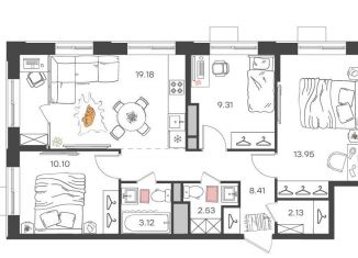 Продажа 4-ком. квартиры, 68.7 м2, Ульяновск, Засвияжский район