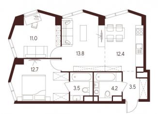 Продается 3-комнатная квартира, 61.1 м2, Москва, станция Зорге