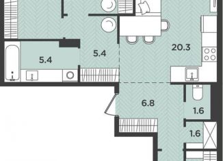 Продаю 4-ком. квартиру, 79.1 м2, Архангельская область