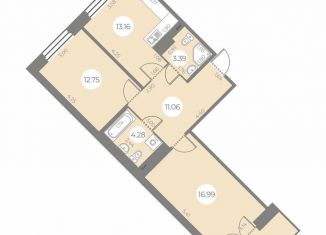 Продаю двухкомнатную квартиру, 64 м2, Санкт-Петербург, ЖК Огни Залива, улица Маршала Захарова, 10