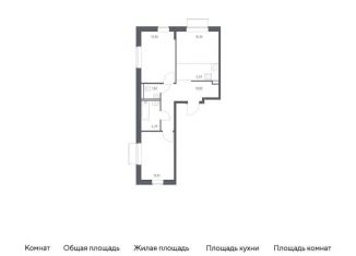 Продам 2-ком. квартиру, 58.1 м2, Москва, метро Кантемировская, жилой комплекс Квартал Домашний, 2