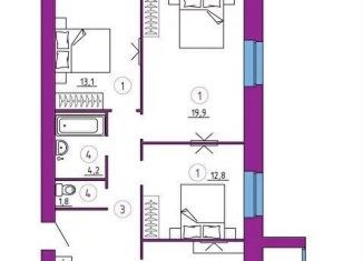 Продается трехкомнатная квартира, 92.2 м2, Брянская область, Житомирский переулок, 8А