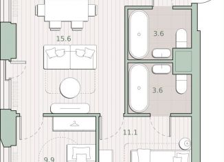 Продажа 2-ком. квартиры, 54 м2, Москва, ЗАО