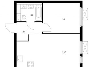 Продажа однокомнатной квартиры, 38.7 м2, Москва, ЗАО, Малая Очаковская улица, 4Ак1