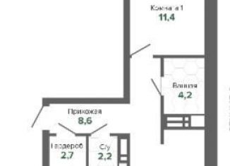 Продажа двухкомнатной квартиры, 61.1 м2, Екатеринбург, улица Шаумяна, 28, метро Чкаловская