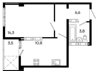 Продажа 1-комнатной квартиры, 39 м2, Симферополь, улица Трубаченко, 21