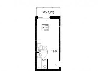 Квартира на продажу студия, 24.1 м2, Ростовская область, проспект Маршала Жукова, 16/6