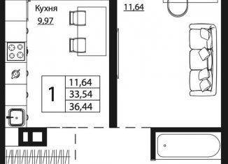 1-ком. квартира на продажу, 40 м2, Ростовская область