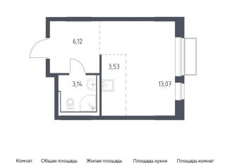 Продается квартира студия, 25.9 м2, посёлок Мирный, жилой комплекс Томилино Парк, к6.3, ЖК Томилино Парк